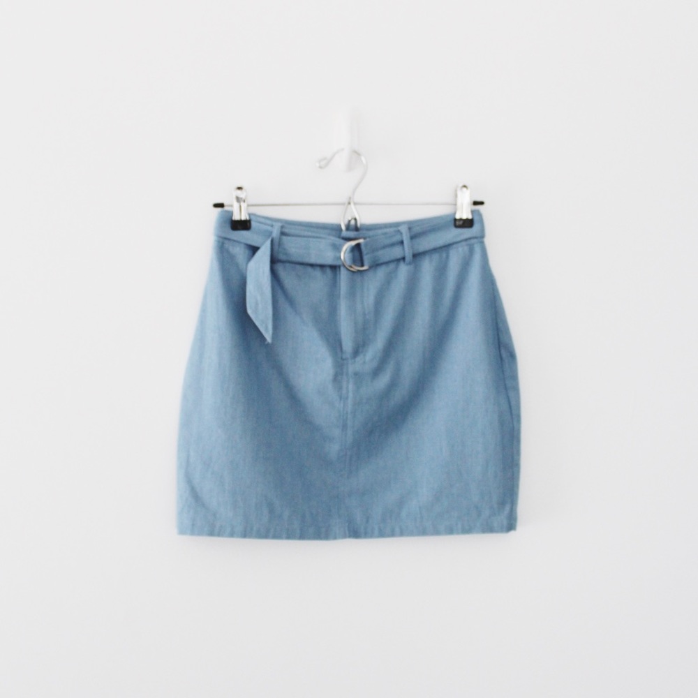 Superdown / Revolve Tinley Chambray Mini Skirt - Picture 9 of 13